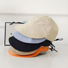 【口袋渔夫帽 可调节大檐遮阳帽】春夏季韩版卷边轻薄透气抽绳渔夫帽防晒鸭舌帽 商品缩略图1