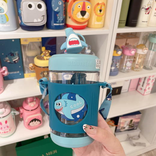 【品牌直发】【杯具熊冷萃吸管杯】550ml 夏季儿童学生防摔卡通杯 婴儿便携水壶 商品图5