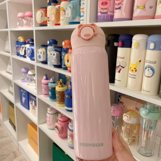 【品牌直发】【杯具熊保温杯纯色成人杯】短款纯色成人杯380ml/纯色成人杯470ml/运动水杯600ml/加仑壶1100ml 便携简约运动杯成人 商品图4