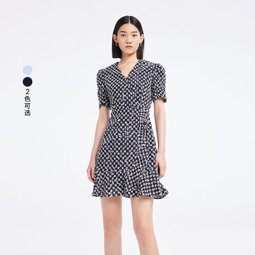 LILY法式泡泡袖连衣裙122240C7531 商品图0