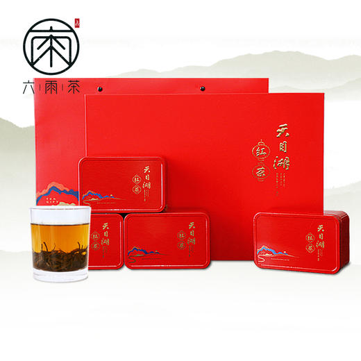 新茶2024天目湖红茶礼盒茶叶溧阳采摘浓香型小种功夫早茶200g 商品图0
