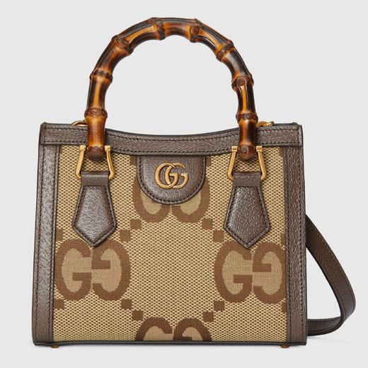 Gucci Diana超级双G图案竹节迷你托特包/单肩包655661UKMFT 商品图9