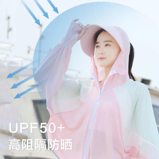 【仙气十足の彩虹防嗮斗篷】超薄冰感冰丝，宽松版型遮肉显瘦 商品图1