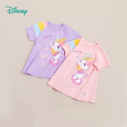 迪士尼童装 女童连衣裙宝宝洋气夏装公主裙儿童休闲风裙子女 商品图0