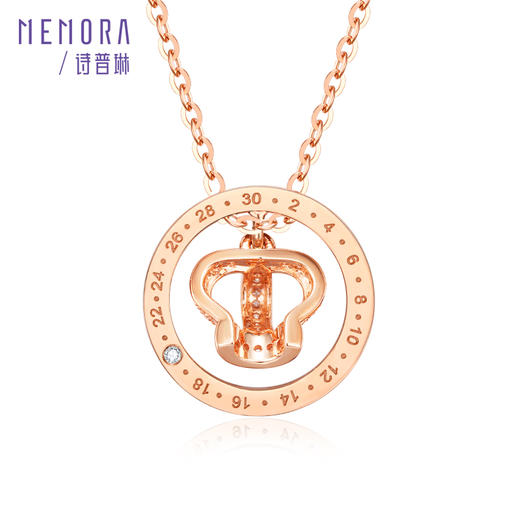 MEMORA诗普琳珠宝时光印记18K金钻石皇冠项链项链套链DN040101、DN0401 商品图2