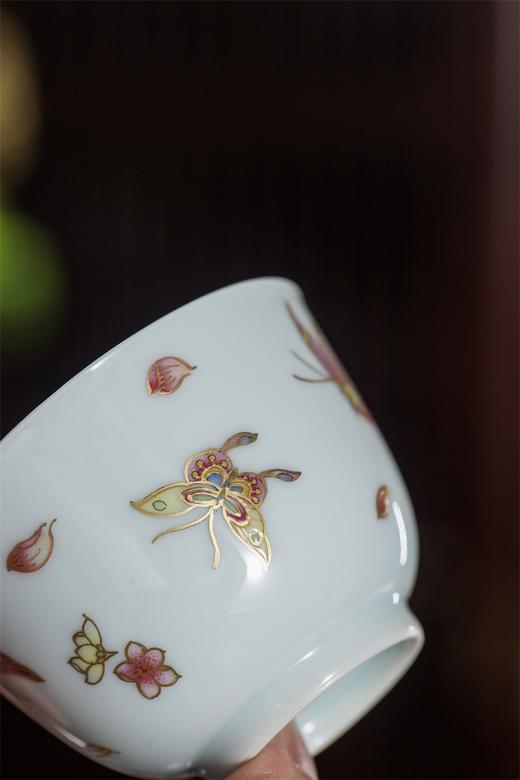 【蝶恋花香，千古流芳】粉彩描金蝶恋花品茗套组，景德镇重工手作，名匠新作，浪漫美好 商品图10