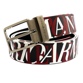 EMPORIO ARMANI 阿玛尼 男士小牛皮针扣式腰带 混色 Y4S221 YTV2J 88158