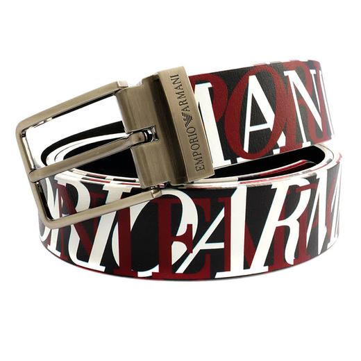 EMPORIO ARMANI 阿玛尼 男士小牛皮针扣式腰带 混色 Y4S221 YTV2J 88158 商品图0