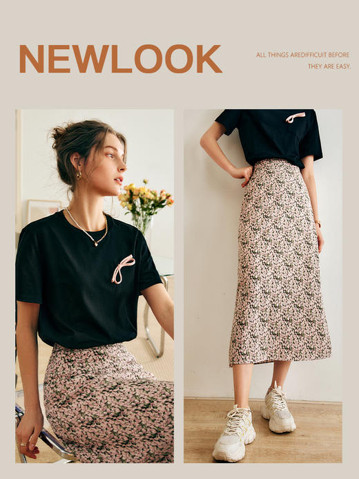 OLrain法式高级穿搭短袖T恤女夏季2022年新款蝴蝶结设计感针织衫 商品图1