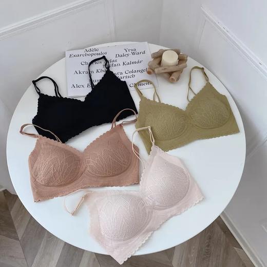 【限时折扣】 法式蕾丝乳木果棉睡眠无钢圈文胸 （非质量问题不退不换） 商品图4