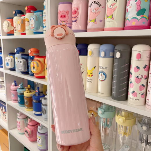 【品牌直发】【杯具熊保温杯纯色成人杯】短款纯色成人杯380ml/纯色成人杯470ml/运动水杯600ml/加仑壶1100ml 便携简约运动杯成人 商品图3