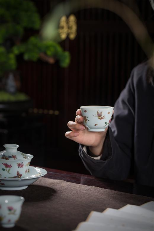 【蝶恋花香，千古流芳】粉彩描金蝶恋花品茗套组，景德镇重工手作，名匠新作，浪漫美好 商品图7