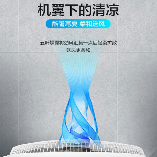 艾美特（Airmate）电风扇 落地扇 家用五叶 机械 大风力风扇 宿舍立式 定时 摇头电扇 CS35-X25 商品图6