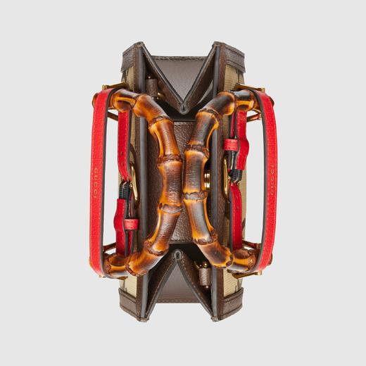 Gucci Diana超级双G图案竹节迷你托特包/单肩包655661UKMFT 商品图7