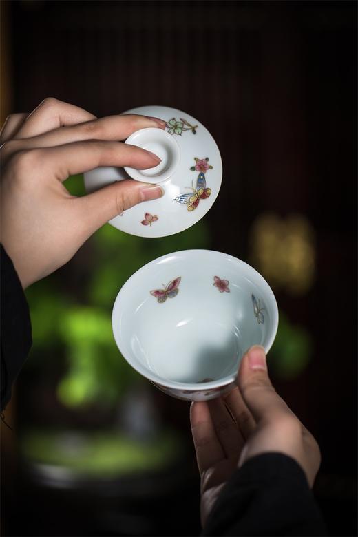 【蝶恋花香，千古流芳】粉彩描金蝶恋花品茗套组，景德镇重工手作，名匠新作，浪漫美好 商品图12
