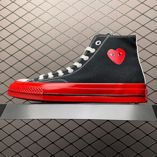 夏季特惠💰290 CDG x Converse 匡威 川久保玲CDG PLAY 联名帆布高帮休闲板鞋 商品图0