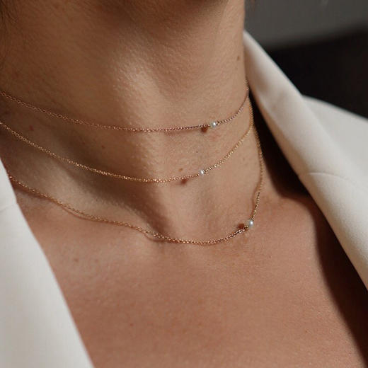 北京仓｜Victoria Six-Tiny Freshwater Pearl-珍珠 项链  ［美国设计师］ 商品图5