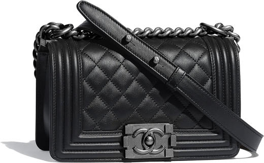 【欧洲专柜直供】Chanel 香奈儿 女士小号BOY CHANEL口盖包A67085，赵露思同款 商品图0