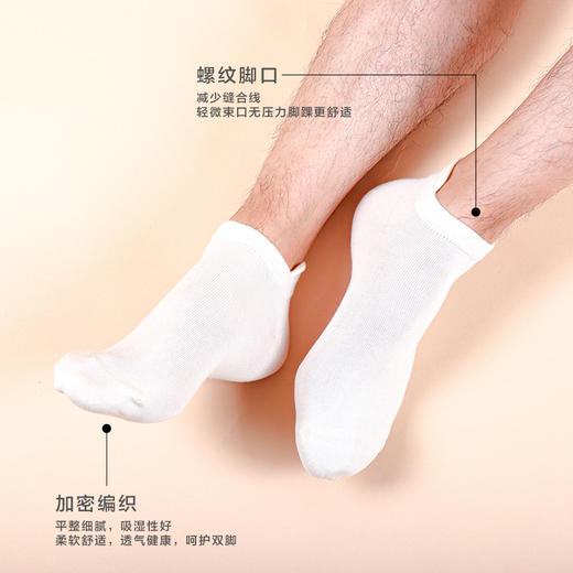 【任选6双79.5】夏季潮流亮彩情侣短款隐形棉质彩色小耳朵护脚男女船袜 商品图2