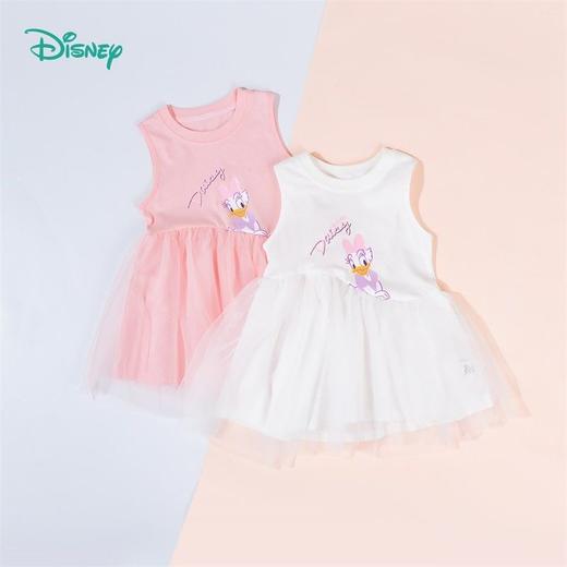 迪士尼童装 儿童连衣裙夏季新款女童网纱背心裙无袖公主裙薄 商品图3