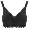 古今舒适蕾丝C-F杯薄款双肩带大胸显小显瘦文胸罩内衣女0p276 商品缩略图4