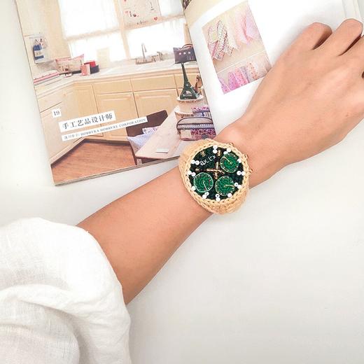 预售|纯手工饰品 毛线编织手表网红礼物 绿色款（不含盒子） .潮快闪[福利品] 商品图0
