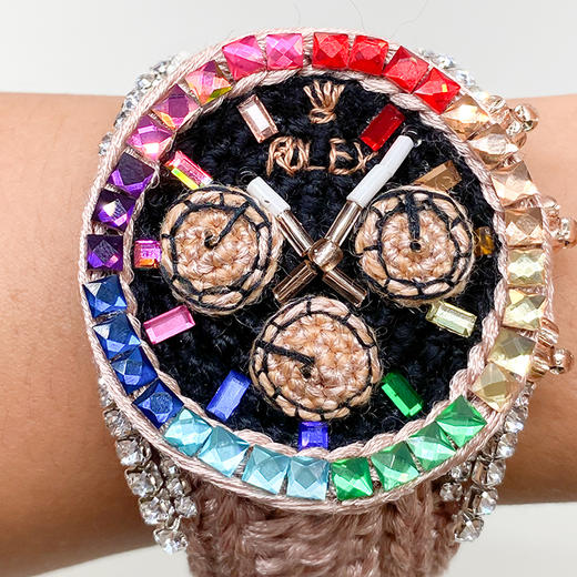 预售|纯手工饰品 毛线编织手表网红礼物 彩色款（不含盒子） .潮快闪[福利品] 商品图1