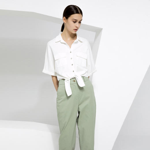 CARA休闲系带衬衫KB221MJB0204 商品图0