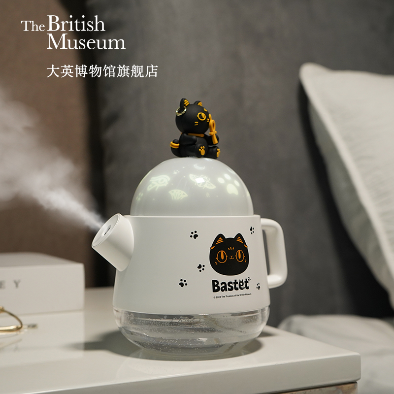 大英博物馆安德森猫和她的朋友们系列水壶投影灯加湿器