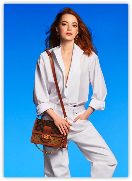 LOUIS VUITTON 路易·威登 女士 DAUPHINE 经典老花链条口盖包 中号手袋 M45958 商品图9