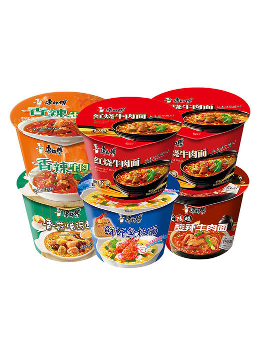 康师傅牌桶装方便面125g/桶 商品图0