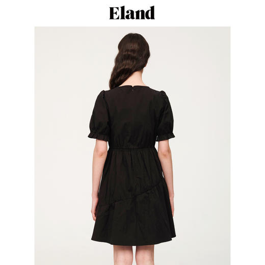 ELAND衣恋2022夏季新款法式初恋甜美泡泡袖少女短袖连衣裙EEOWC25N4M 商品图2