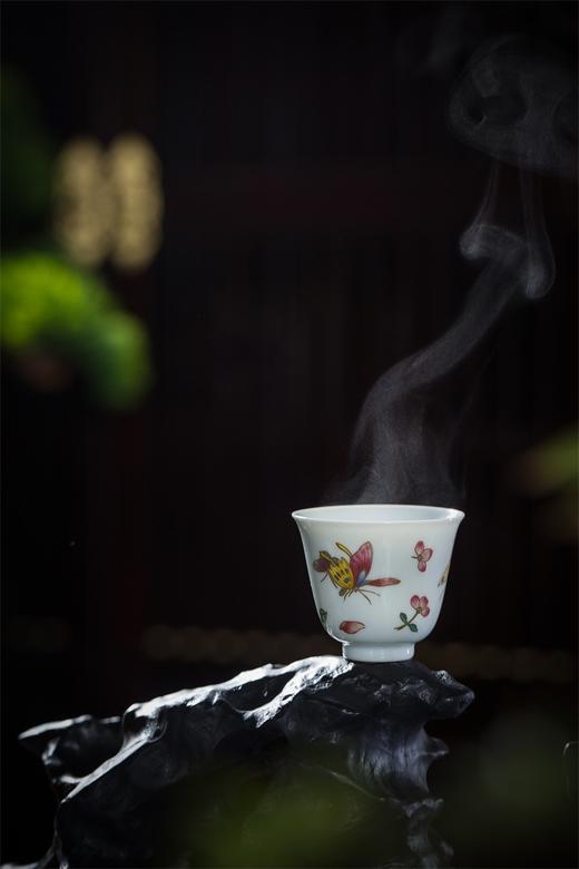 【蝶恋花香，千古流芳】粉彩描金蝶恋花品茗套组，景德镇重工手作，名匠新作，浪漫美好 商品图2