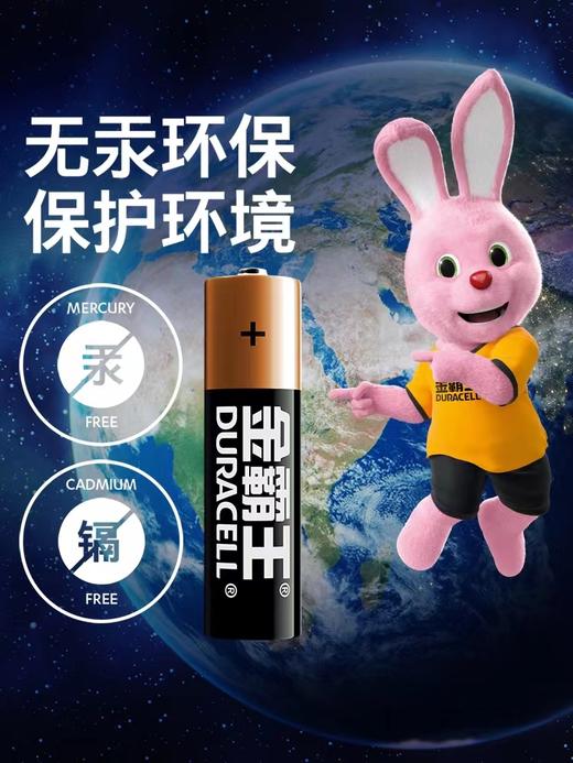 金霸王碱性电池五号4粒装干电池AA1.5V玩具遥控器5号电池4粒/板 商品图4