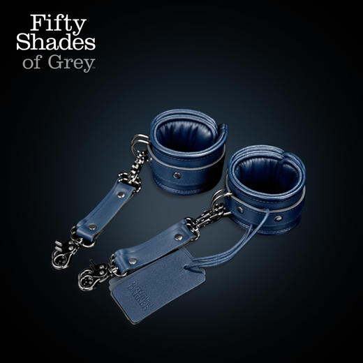 英国50度黑SM刑具皮质脚铐调教束缚捆绑工具情趣用品激情 商品图0