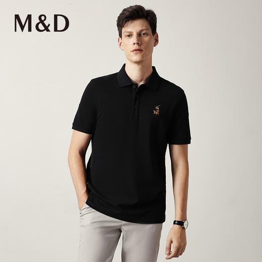 MD名盾商务纯棉T恤短袖POLO珠地夏季翻领男士保罗衫长绒棉22249 商品图1