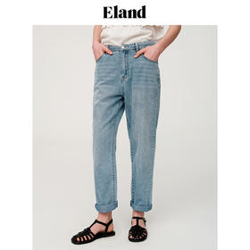 ELAND衣恋2022年春夏季新款休闲嬉皮风牛仔裤长裤女EETJC25H4M
