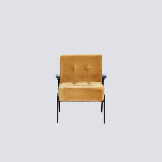 NS家居nsfurniture软包布艺PU拼接金属扶手椅单人沙发休闲椅NSAC-3200 商品图10