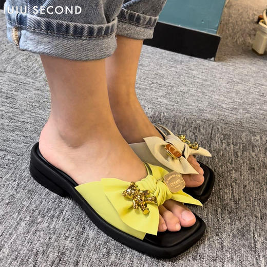 IUIU SECOND 2022夏新款甜美柔软小熊凉拖鞋U22BJ24751 商品图2