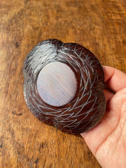 海棠型鸡翅木杯托与黄花梨搅拌棒，顺丰包邮 商品图6