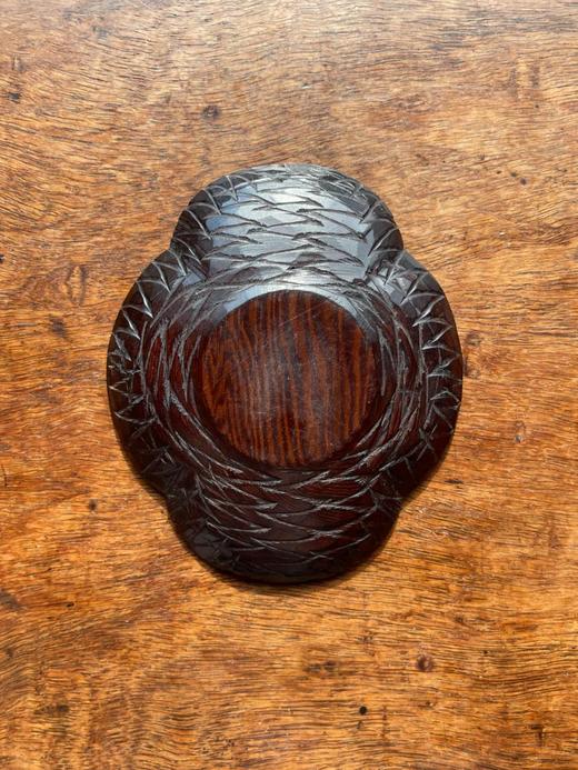 海棠型鸡翅木杯托与黄花梨搅拌棒，顺丰包邮 商品图4