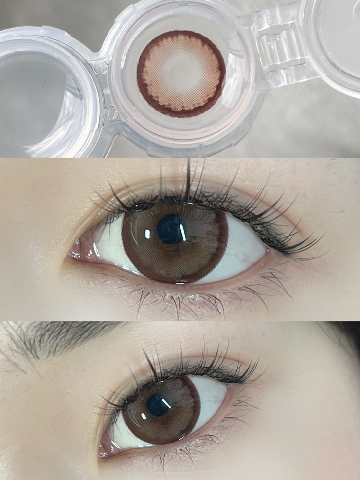 Hanawink年抛隐形眼镜 可可陷阱14.5mm 1副/2片-VVCON美瞳商城9