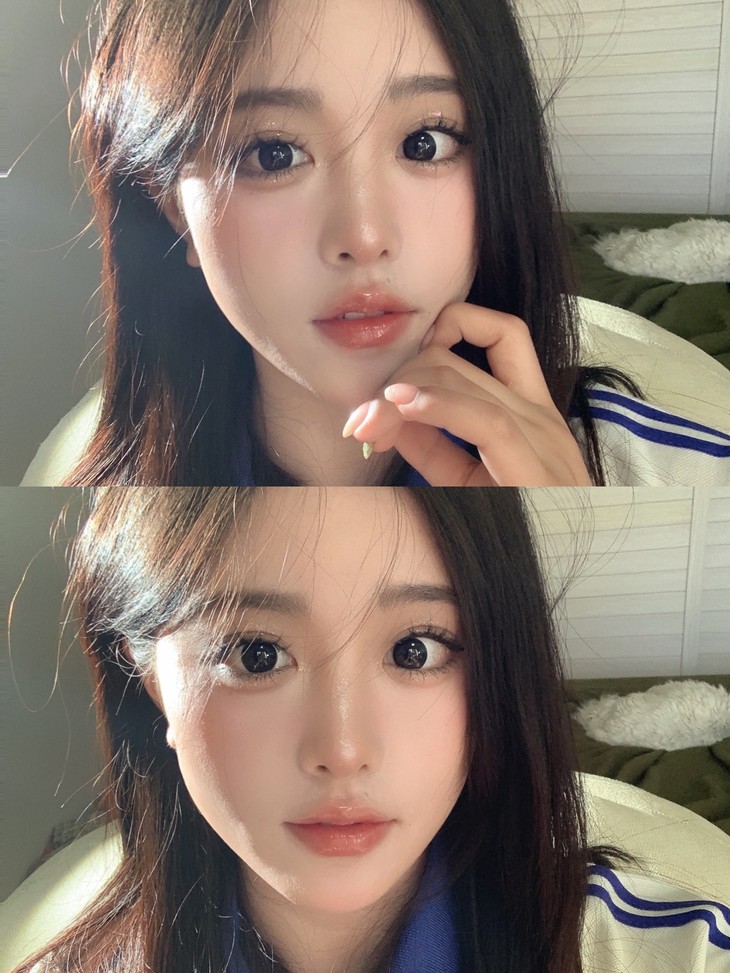 Hanawink年抛隐形眼镜 甜丧黑兔14.5mm 1副/2片-VVCON美瞳商城14