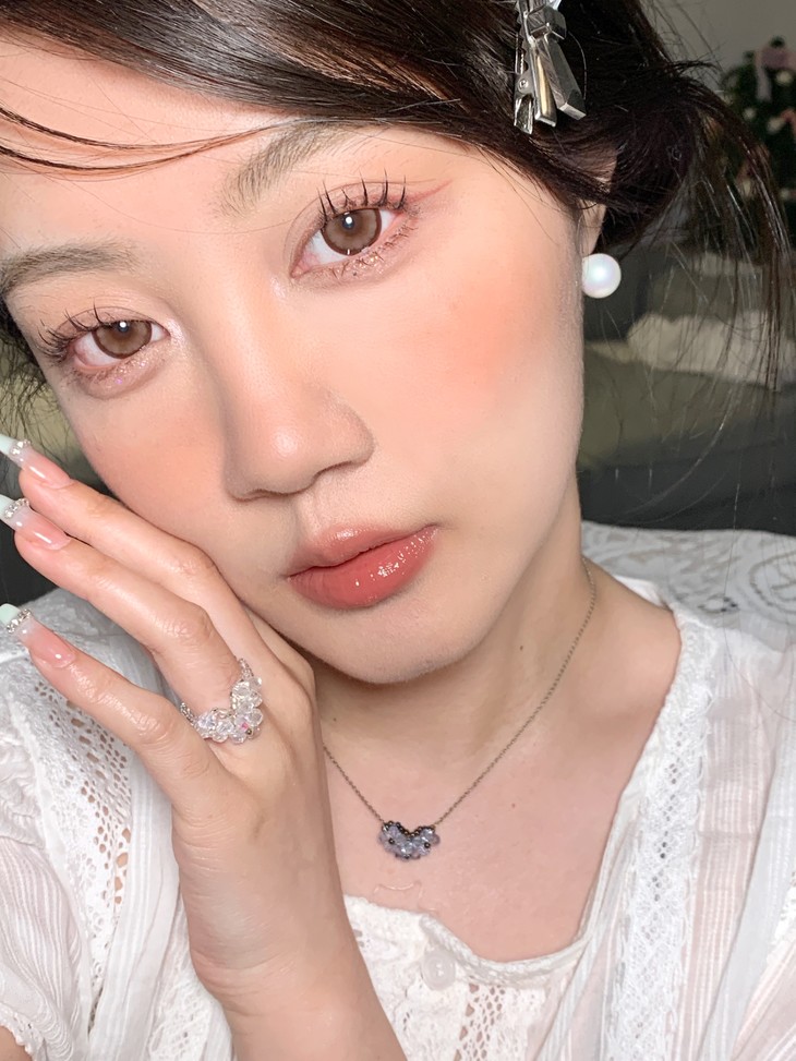 Hanawink年抛隐形眼镜 可可陷阱14.5mm 1副/2片-VVCON美瞳商城27