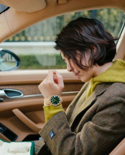 预售|纯手工饰品 毛线编织手表网红礼物 绿色款（不含盒子） .潮快闪[福利品] 商品图5