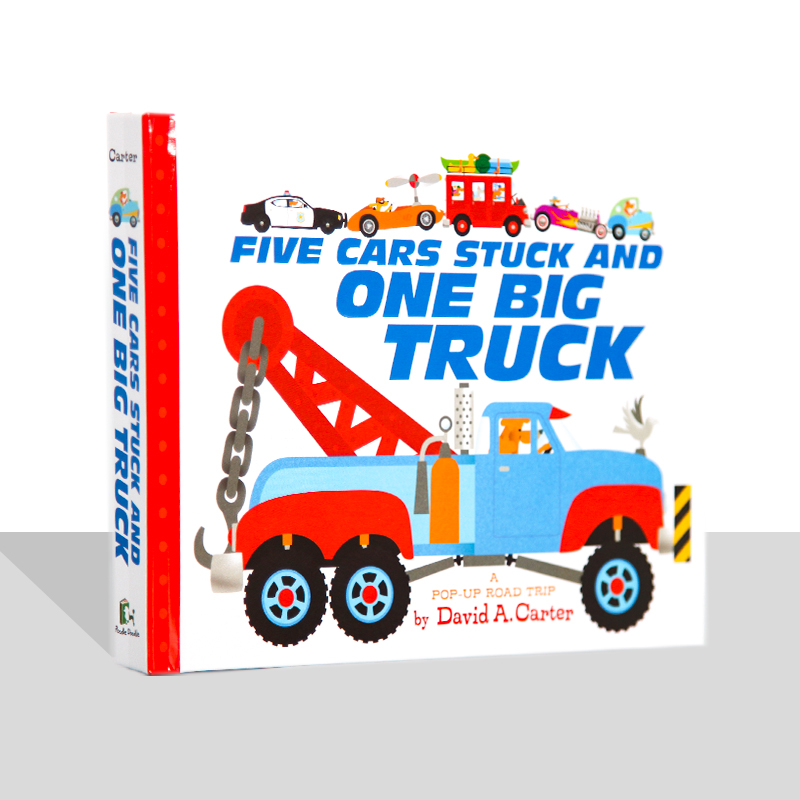 故事绘本 | 《车车救援队》Five Cars Stuck And One Big Truck + 《谁吃了你的书》Look Who Ate Your Book（英文原版）