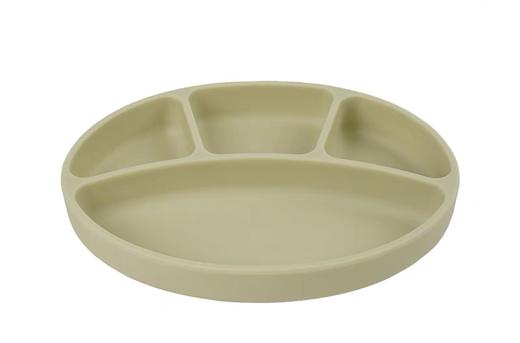 韩国进口modui一体式分隔吸盘儿童餐盘硅胶婴儿辅食碗 商品图0