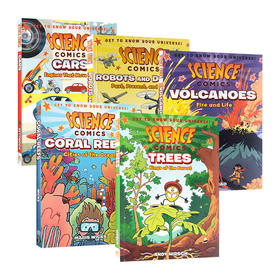 科学漫画系列5册 英文原版 Science Comics Robots and Drones Coral Reefs 英文版儿童探索认知STEM书籍 自然科普进口英语书