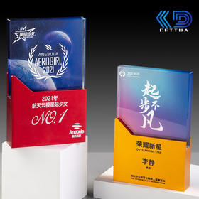 水晶奖杯定制定做金属创意儿童刻字比赛颁奖纪念品玻璃奖牌授权牌