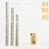 简约A4 PP面金属铁圈笔记横线本子高中学生课堂笔记办公会议记录日常随手记手账1本 商品缩略图7